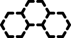 Hexagonal Molecule Contour Svg Vector, Free Vectors File